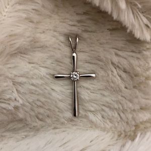 .925 Cross Pendant with CZ stone